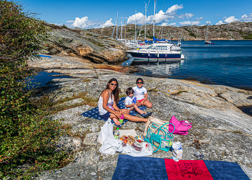 Picnic on an island