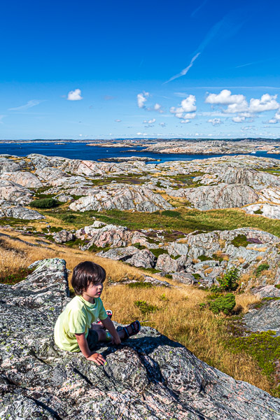 It was obligatory to climb up to the top of all the islands we visited