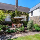 This is the courtyard, where we often have lunch in the summer.