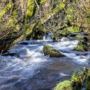 Here the clapper bridge is more clearly seen