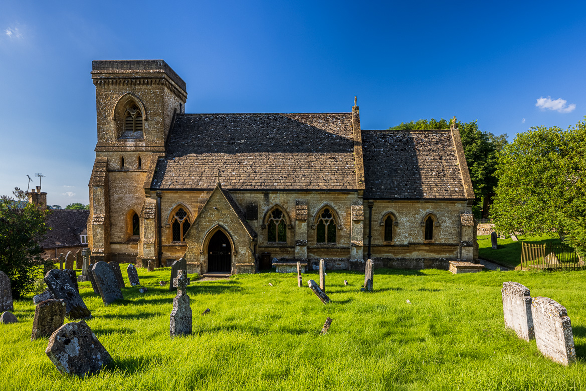 Snowshill Church in evening light