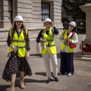 Freya, Helen Porter and Mikee during the visit