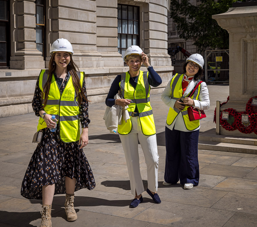 Freya, Helen Porter and Mikee during the visit