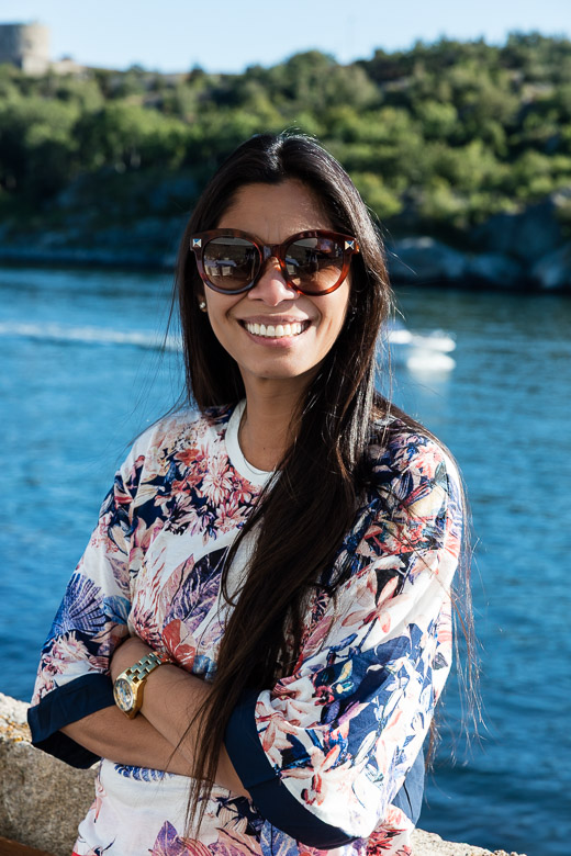 Jennifer on her birthday on Marstrand 2015
